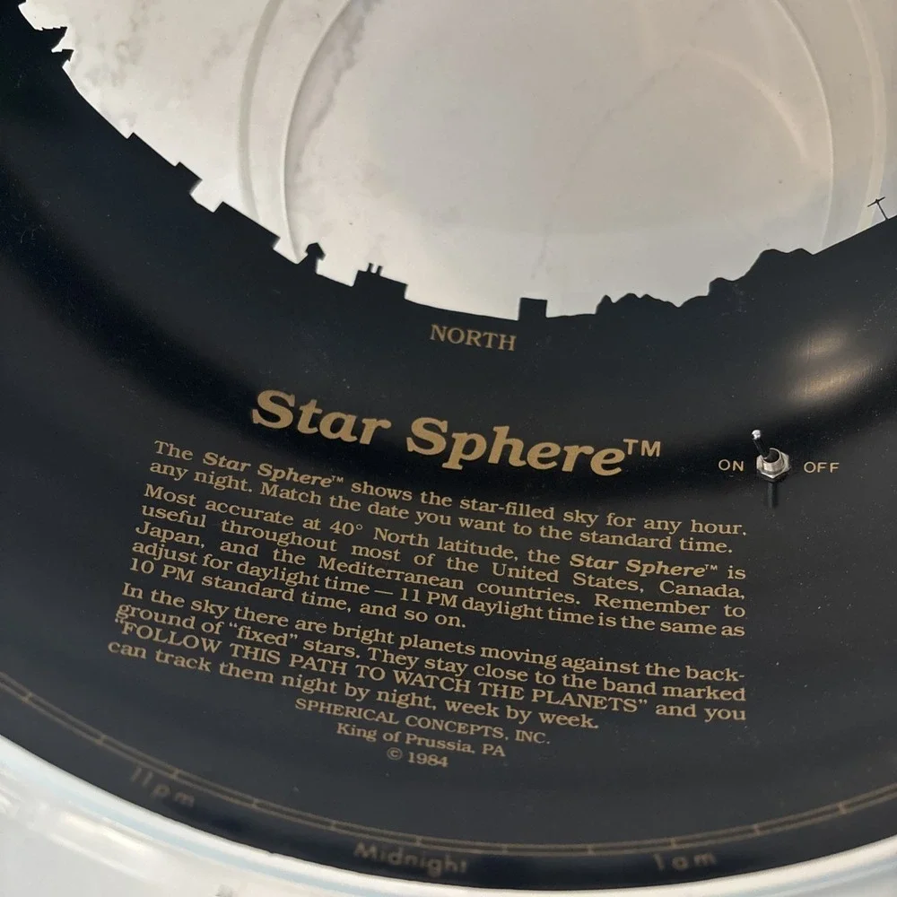 Vtg Rare Spherical Concepts North Star Sphere Globe 